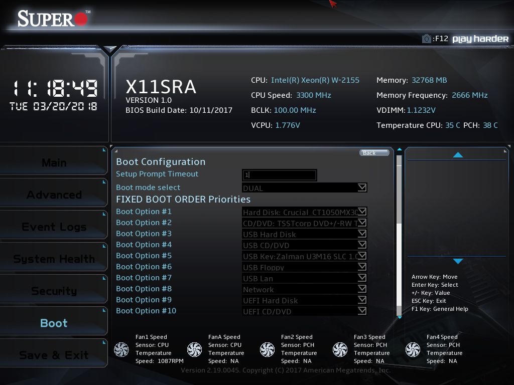 BIOS and Software - The Supermicro X11SRA Motherboard Review: C422 ...